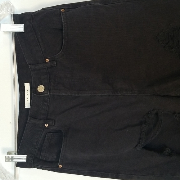 PAC Sun women's Ultra High Rise Slim distressed jeans size 4/27 button fly 🎯 - Picture 3 of 10